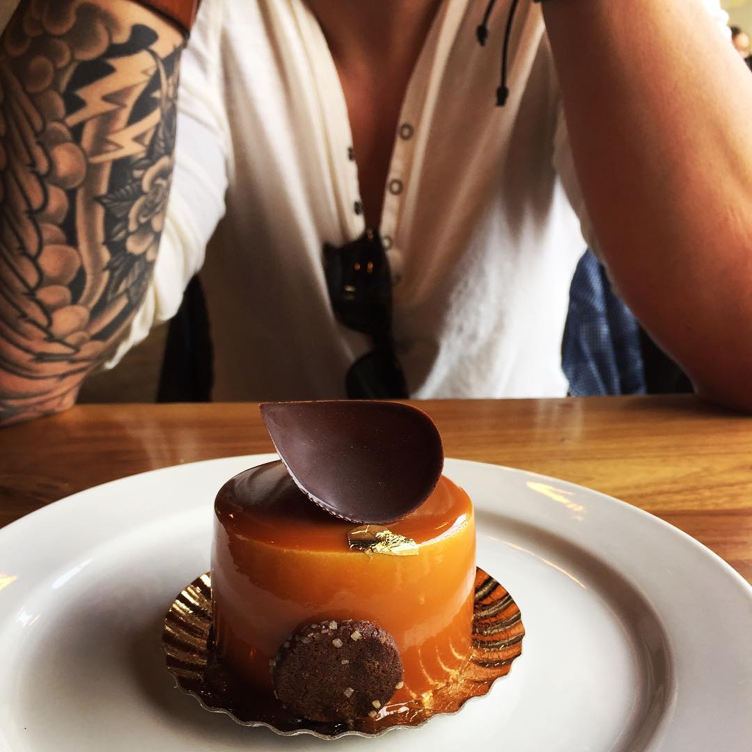 A dessert during a restaurant outing